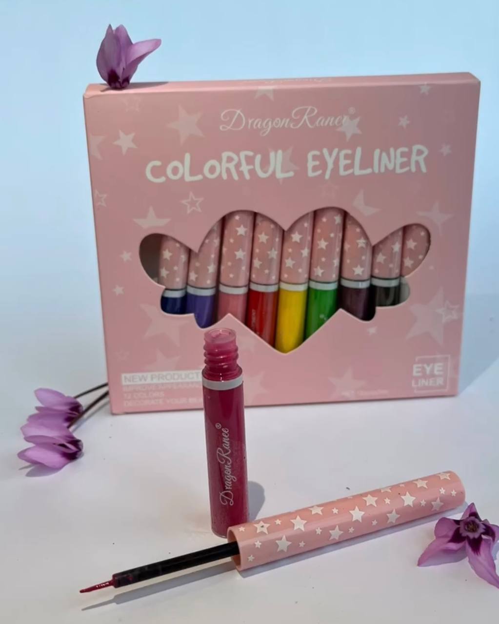 خط چشم بادمجونی و سرخابی با ماندگاری بالا