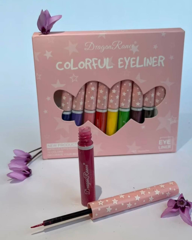 خط چشم بادمجونی و سرخابی با ماندگاری بالا