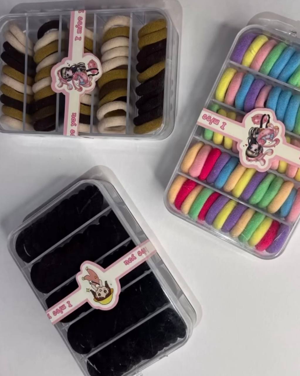 پک کش مو ۶۰ عددی رنگی مقاوم