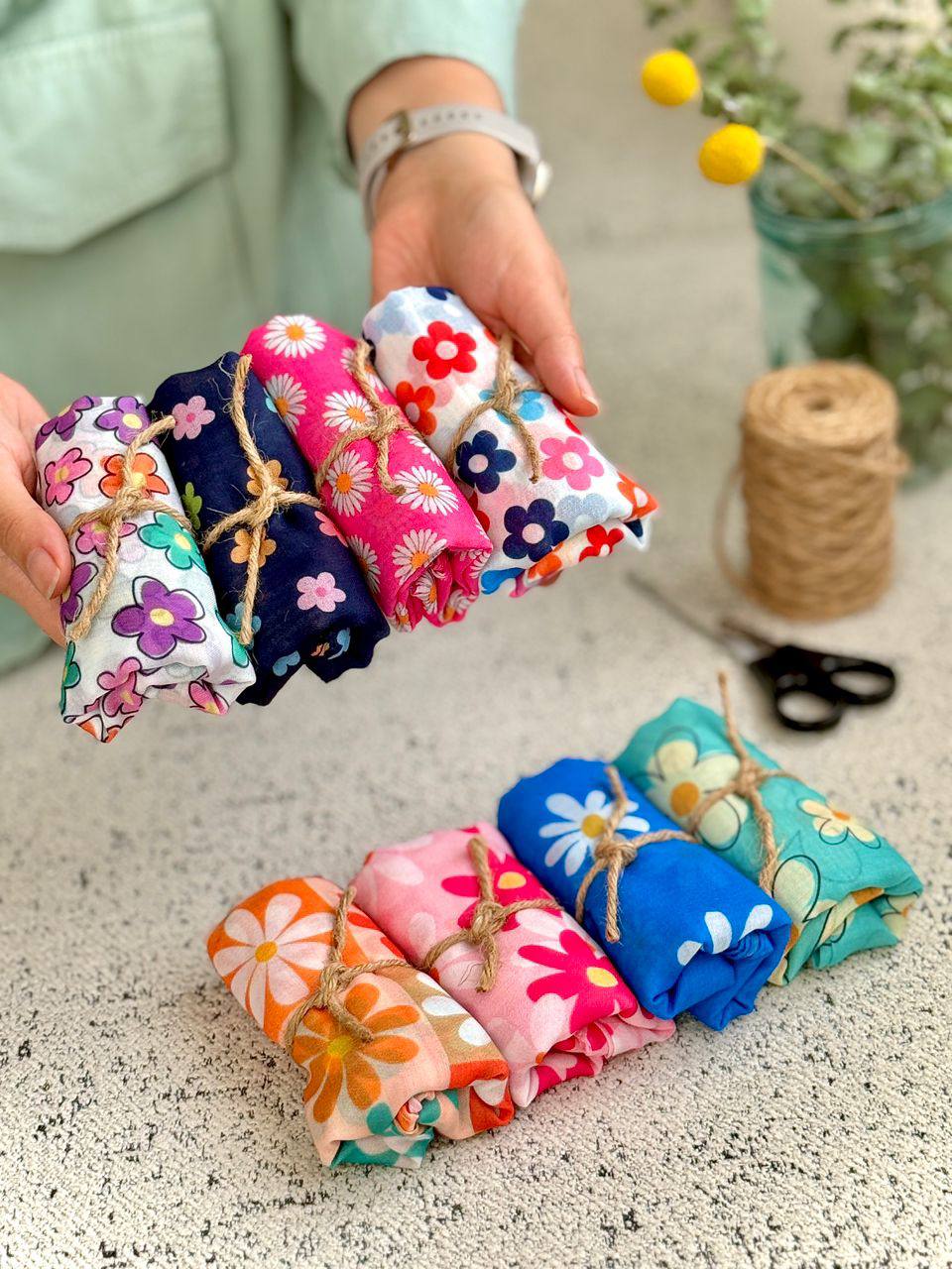 مینی اسکارف گل فانتزی